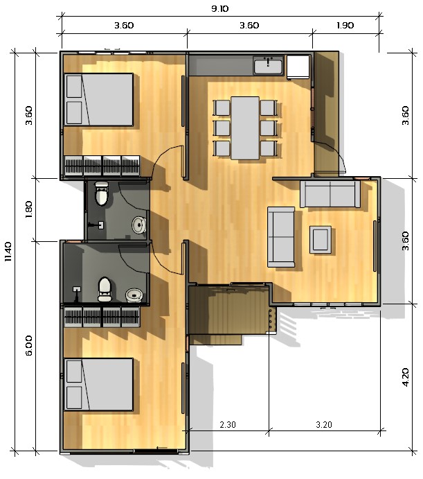 Modulux Nordic Style บ้านสำเร็จรูปสไตล์นอร์ดิค บ้านน็อกดาวน์สไตล์นอร์ดิค บ้านโมดูลาร์สไตล์นอร์ดิค NBA-20-1 Modulux Nordic Style บ้านสำเร็จรูปสไตล์นอร์ดิค บ้านน็อกดาวน์สไตล์นอร์ดิค บ้านโมดูลาร์สไตล์นอร์ดิค NBA-20-1